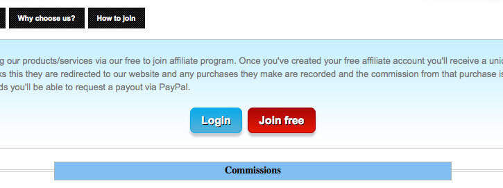 affiliate program register